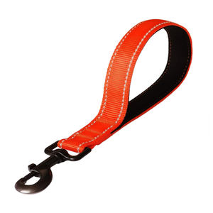 Tali anjing pendek, tali lalu lintas kuat nilon reflektif pegangan empuk untuk anjing Besar Sedang - Product Image 6