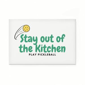 Imán Divertido para Refrigerador para Amantes del Pickleball, Regalo para Jugadores de Pickleball, Imán Metálico para Puerta - Product Image 1