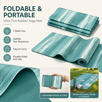 Tapis de yoga en PU avec logo personnalisé, antidérapant, haute adhérence, avec emballage personnalisé pour les marques de fitness