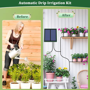 Kit <span class=keywords><strong>de</strong></span> <span class=keywords><strong>Riego</strong></span> Automático por Goteo Todo en Uno, 30 Modos Personalizables e Instalación Sencilla para Balcones, Macetas y Jardines - Product Image 5