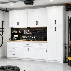 Gabinetes de Almacenamiento Personalizados para Garaje Estilo Americano |   Gabinete estilo Shaker en stock para garaje |   Gabinete de garaje de madera listo para enviar - Product Image 1