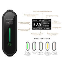 Ancrage de chargeur EV portable 7kW (1ph) Type2 8/10/13/16A Station de charge murale certifiée CE TUV