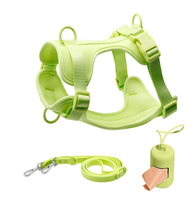 Groothandel Xl Zachte Pvc Hondenleads Set Waterdichte Pet Training Poepzakken Aanpasbare Nylon Webbing Solide Klinknagel Aanpasbaar Nylon