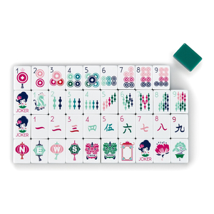 Jeu de Mahjong américain vert clair personnalisé, tuiles en acrylique de luxe foncé à 4 couches pour des soirées de jeu modernes - Product Image 3