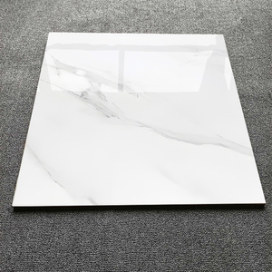 <span class=keywords><strong>60x60</strong></span> 80x80 광택 대리석 바닥 타일 광택 처리 된 도자기 도자기 도자기 흰색 세라믹 타일 - Product Image 1