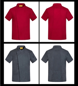Uniforme de Chef à manches courtes été ventilé maille Chef uniforme mince cuisine vêtements Western Restaurant cuisine vêtements - Product Image 6