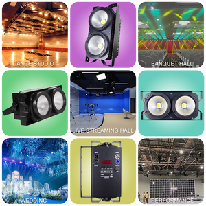 Luz de Escenario COB de 200W Personalizada para Discotecas, Luz de Eventos de Dos Cabezas con Emisión RGBWA y Blanco Cálido - Product Image 3