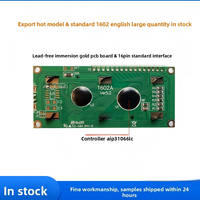 LCD1602A COB Layar Karakter Font Inggris-Jepang VA Film Hitam 16x2 Tampilan Industri Modul LCD LCM IC Driver AIP31066LC
