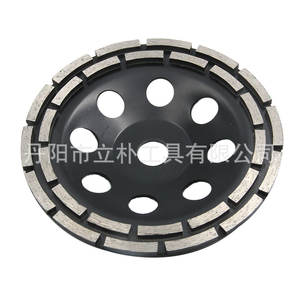 Disques de meulage à double rangée de diamants noirs 115-125-180 mm pour le meulage des murs sur meuleuses électriques - Product Image 2