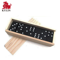 Jeu de dominos en bois éducatif, personnalisable, écologique, durable et portable, coffret cadeau pour les divertissements en famille et les jeux de société