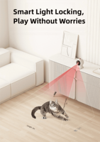 Jouet laser intelligent moderne pour animaux de compagnie avec caméra de vision, audio bidirectionnel, effets lumineux et sons multiples - Télécommande portable pour chats et chiens