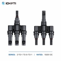 Connecteur de branche solaire 1500V DC, adaptateur parallèle 2 à 1 à 6 voies, compatible MC4, étanche IP68 pour système de panneaux solaires