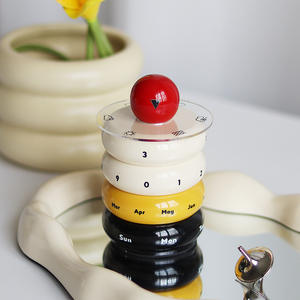 Calendario de escritorio creativo, regalo de cumpleaños, decoración para oficina, escuela, hogar, decoración de estilo nórdico, calendario perpetuo giratorio - Product Image 5