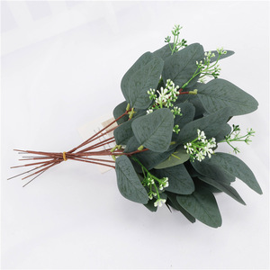 Rama de Eucalipto Artificial Shinhana Jun de 33 cm, Flor de Seda, Planta Verde Decorativa - Product Image 4