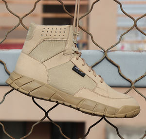 Fabricantes de zapatos personalizados, zapatos deportivos cómodos de malla transpirable para hombres, <span class=keywords><strong>botas</strong></span> tobilleras para senderismo en el desierto, <span class=keywords><strong>botas</strong></span> tácticas antideslizantes - Product Image 6