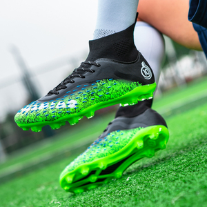 Vente en gros bon marché Bottes de sport pour jeunes femmes et hommes Baskets de football <span class=keywords><strong>d</strong></span>'entraînement Crampons Chaussures de football à la mode - Product Image 4