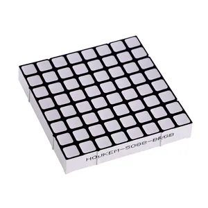 square or round dots 8x8 rgb led dot matrix module with 7.62mm pitch
