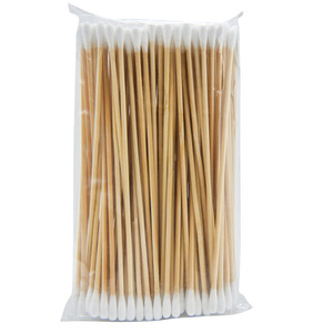 Hisopos de algodón Bonson de 6 pulgadas con doble cabezal redondo, 200 piezas para belleza, manicura, maquillaje y limpieza - Product Image 3