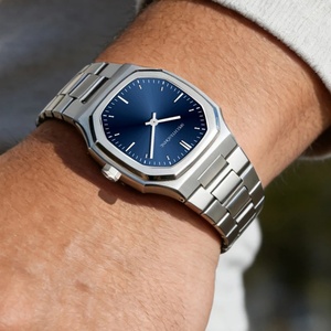 Nouvelle montre-bracelet de luxe à mouvement à quartz 34 mm pour hommes, cristal saphir, ultra-fine, en acier inoxydable, Relogio Masculino - Product Image 6