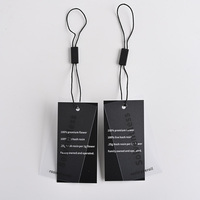 Etiquettes volantes de luxe personnalisées Etiquettes pour vêtements en aluminium Etiquettes avec logo personnalisé Billet pivotant Etiquettes volantes avec feuille d'or pour vêtements