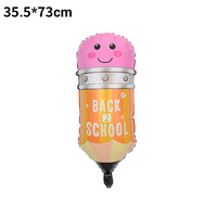 Ballon en aluminium à thème rentrée scolaire en gros : sac à dos, crayon, bus, ballon de fête pour enfants