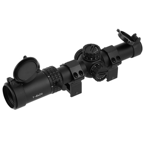 FOCUHUNTER 1-6X24E 1/5 MRAD LPVO Mirino Telescopico da Caccia Illuminato Rosso, Secondo Piano Focale, Resistenza al Rinculo 800g, in Alluminio - Product Image 4