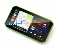 Aoocci BX 5,5" Motorrad-GPS mit Carplay, Totwinkel-Erkennungsradar und Dual-Kamera 1080P für Sicheres Fahren