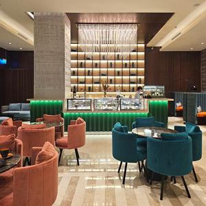 <span class=keywords><strong>Fauteuil</strong></span> en velours de style nordique de luxe pour café-restaurant et banquette <span class=keywords><strong>haute</strong></span> avec <span class=keywords><strong>table</strong></span> ronde en pierre pour café-restaurant haut de gamme - Product Image 2