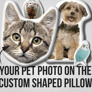 Personal isierte 3D-Gesicht Körper Foto Katzen kissen ABDECKUNG Benutzer definierte Haustier Hund Kissen FÄLLE Wurf kissen - Product Image 6