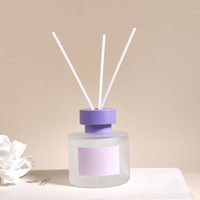 Logo personnalisé bouteille en verre parfum huile essentielle roseau arôme parfum diffuseur roseau coffrets-cadeaux pour la maison hôtel