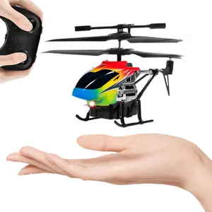 Samtoy 3.5 Channel Alloy Simulated Flying Mini RC Airplane Helicopter Remote Control Helicopter With Gyro