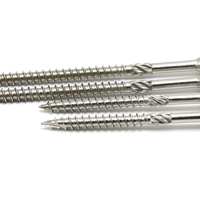 Vis à bois pour aggloméré ovale à six lobes en acier inoxydable, à double tête Torx fraisée, personnalisable