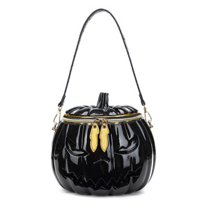 High Quality in Stock Fashion 3 D <strong>Skull</strong> Crossbones Cross Handbag Shape Pumpkin Shape Custom Bag <strong>Purse</strong> - Product Image 1