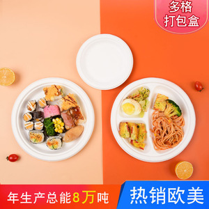 Juego de Platos y Tazones Desechables de Papel, Redondos y Divididos, Vajilla para Picnic, 0.6mm de Grosor, Origen Zhejiang - Product Image 3