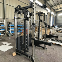 Machine Smith de musculation à domicile la plus vendue avec croisements de câbles réglables pour les épaules et les bras