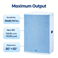 Enceinte passive commerciale HD12 12 pouces 8Ω avec tweeter Faital et boîtier en bois CNC pour scène et installation en lieux événementiels