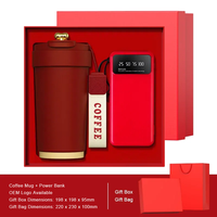 Kit de bienvenue créatif et élégant pour cadres : Mug à café givré et batterie externe – Coffret cadeau pour invités VIP