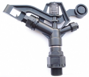 Aspersor de Impulso de Plástico K-1808, 1 Pulgada, Círculo Completo 360°, Accionamiento por Engranajes, Riego de Jardín - Product Image 1