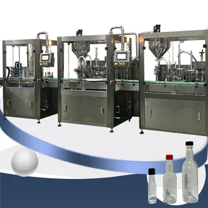 Automatische klebende Ölflüssigkeitsflasche-Abfüllmaschine Versiegelung Bottelmaschine für Marmelade Soße Ketchup Honig-Abfüller