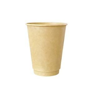 Gobelets en <span class=keywords><strong>carton</strong></span> jetables personnalisés <span class=keywords><strong>couleur</strong></span> cuir de vache, gobelets publicitaires creux, vente en gros, gobelets à café/thé au lait double paroi - Product Image 2