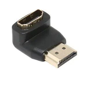 HDMI公母连接器，90度角HDMI适配器，用于4K/超高清、3D和以太网连接