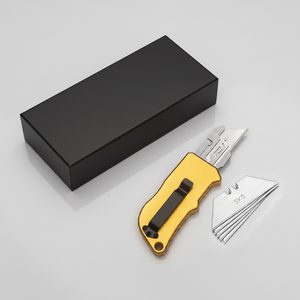 Cuchillo <span class=keywords><strong>de</strong></span> Defensa Personal Desmontable <span class=keywords><strong>de</strong></span> Alta Gama con Mango <span class=keywords><strong>de</strong></span> Aleación <span class=keywords><strong>de</strong></span> Aluminio con Acabado Dorado, para Camping, <span class=keywords><strong>Venta</strong></span> al <span class=keywords><strong>Por</strong></span> <span class=keywords><strong>Mayor</strong></span> Directa <span class=keywords><strong>de</strong></span> Fábrica en Stock - Product Image 5