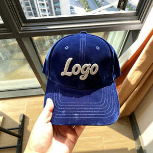 Gorro de Béisbol de Terciopelo con Pedrería Brillante de los Equipos de Béisbol de EE. UU. (NY, LA, W, P, DC, NC, Detroit, Nueva York) para Otoño/Invierno, <span class=keywords><strong>Gorra</strong></span> Deportiva de Diseño - Product Image 3