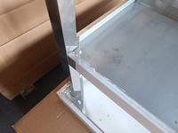 Table en acier inoxydable pour préparation et travail, table commerciale robuste en métal certifiée NSF avec étagère inférieure et pieds réglables