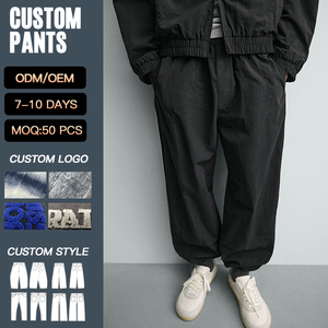 <span class=keywords><strong>Pantaloni</strong></span> Sportivi Classici YUCE Personalizzati, Gamba Dritta, Vestibilità Comoda, <span class=keywords><strong>Pantaloni</strong></span> da Uomo con <span class=keywords><strong>Vita</strong></span> Elastica e Gamba Larga - Product Image 2