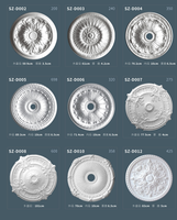 Nouvelle Arrivée - Rosette de Plafond en PU à Relief Artificiel, Style Moderne, Personnalisation OEM pour la Décoration Intérieure