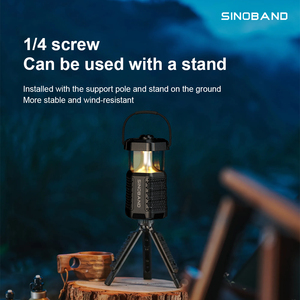 XDOBO Sinoband New Hope 360 grados luz LED 40W graves profundos diente azul 5,3 portátil Retro portátil al aire libre Camping fiesta altavoz - Product Image 5
