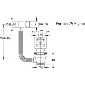 Acero inoxidable 1 \ "1/2 \" CTP Rejilla rectangular Drenaje Eficiente Producto de limpiadores de drenaje - Product Image 3