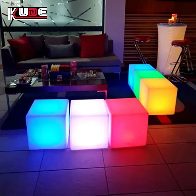 30 см светодиодный куб стул светодиодная мебель водонепроницаемый светодиодный куб стул светодиодный свет куб