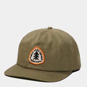 หมวกแก๊ปปักลายผ้าฝ้าย 5 ชิ้น แบบไม่มีโครง ปักโลโก้ตามสั่ง สีเขียวมะกอก ปีกหมวกโค้งเล็กน้อย - Product Image 3